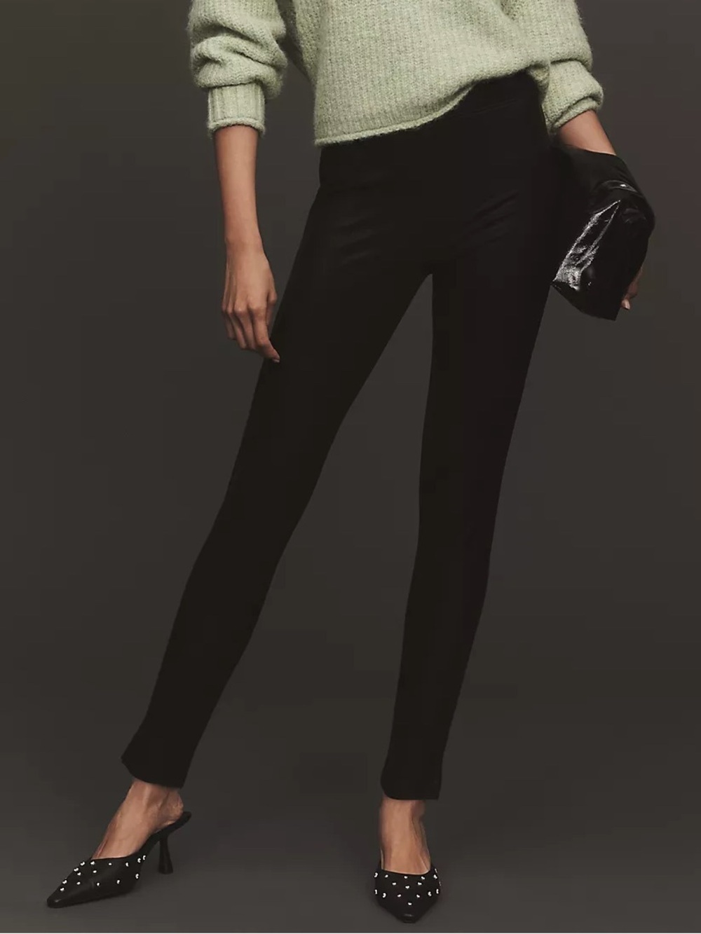 Sanctuary x Anthropologie - Faux Leather Leggings - Black - Sz Small - NWT